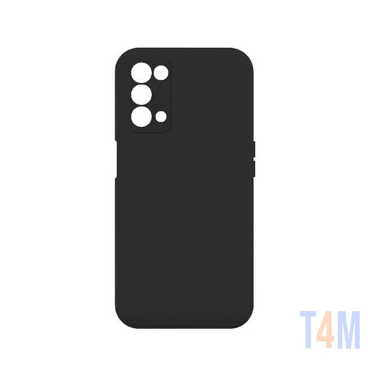 Capa de Silicone com Moldura de Câmera para Oppo A54 5g Preto